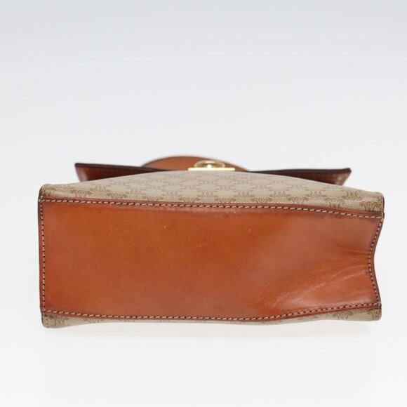 CELINE Macadam Canvas Hand Bag 2way Beige Auth 84755 - Picture 6 of 16